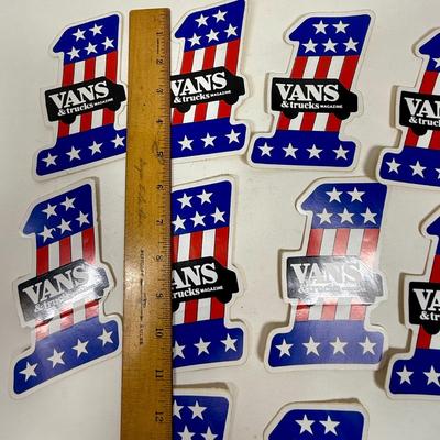 Vintage Automotive Magazine Sticker - Vans & Trucks Magazine