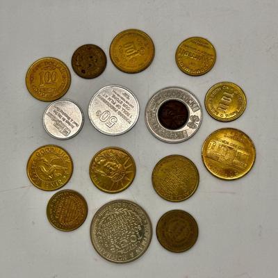 Lot of 15 Vintage Tokens