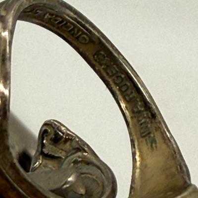 Rogers Oneida Silver-plated spoon ring size 7