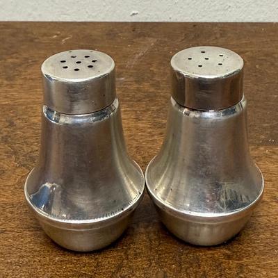 Mid Century Modern Vintage Duchin Creations Sterling Silver Salt & Pepper Shakers