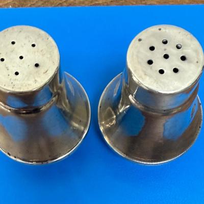 Mid Century Modern Vintage Duchin Creations Sterling Silver Salt & Pepper Shakers