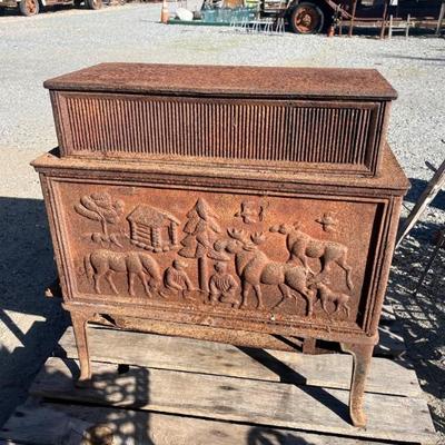 Sale Photo Thumbnail #88: Vintage Decorative Cast Iron Stove