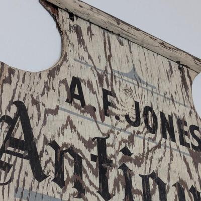 Vintage Antique Furniture Wooden Sign