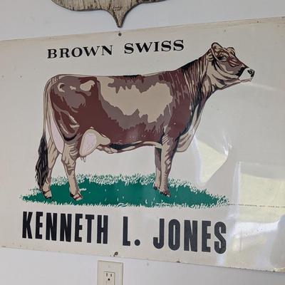 Donasco Brown Swiss Livestock Metal Sign 36" x 24"