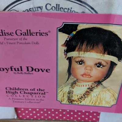 Vintage Paradise Galleries Joyful Dove Native American Porcelain Doll