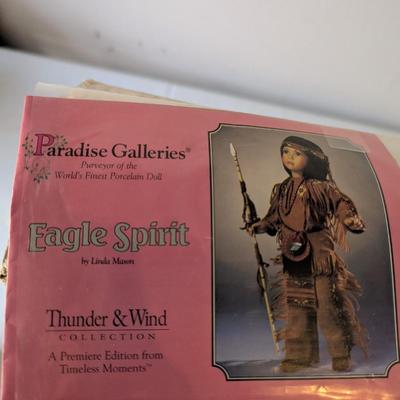 Vintage Paradise Galleries Eagle Spirit Native American Porcelain Doll