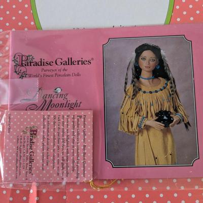 Vintage Paradise Galleries Native American Dancing Moonlight Porcelain Doll