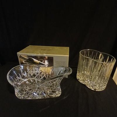 Gorham "Lady Anne" collection 11" Wine Caddy / Centerpiece with Sonoma wine cooler