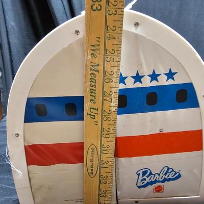 Vintage Barbie Friend Ship United Airline Airplane Travel Playset -Mattel - with some accessories inside