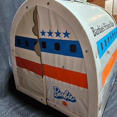 Vintage Barbie Friend Ship United Airline Airplane Travel Playset -Mattel - with some accessories inside