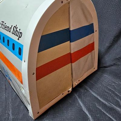 Vintage Barbie Friend Ship United Airline Airplane Travel Playset -Mattel - with some accessories inside