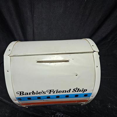 Vintage Barbie Friend Ship United Airline Airplane Travel Playset -Mattel - with some accessories inside