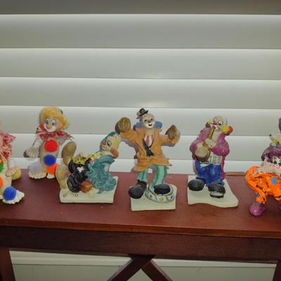 Collection of Clown Figurines