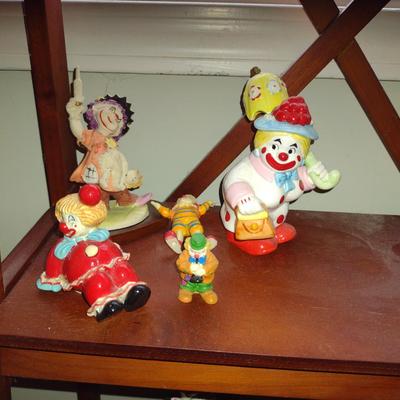 Collection of Clown Figurines