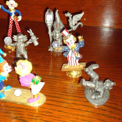Collection of Miniature Metal Figurines