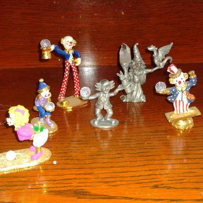 Collection of Miniature Metal Figurines