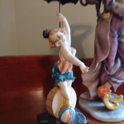 Pair of Clown Figurines- Assorted Makers