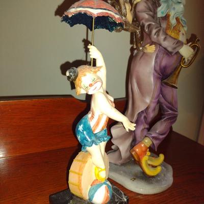 Pair of Clown Figurines- Assorted Makers