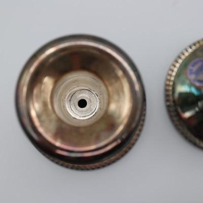 Vintage Paul Revere Silver Society Weighted Taper Candlestick Holders 3" Candle