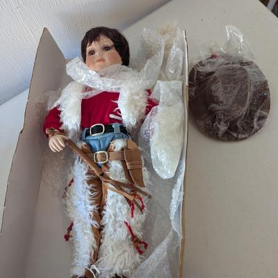 Vintage Heritage Collection Rusty The Cowboy Porcelain Doll