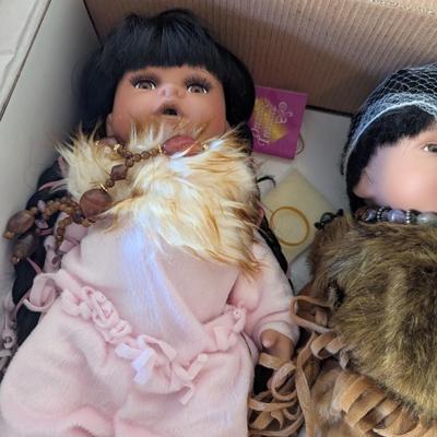 Paradise Galleries Dreams & Treasures Buffalo Babies Native American Doll
