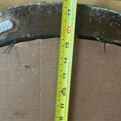 Vintage Floral Chalkware Mirror (See Details)