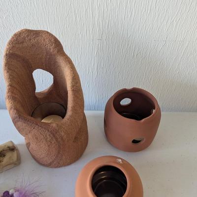 Kokepelli Flute Dancer Dream Catchers & Pottery Candle Holders