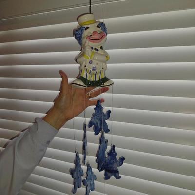 Clown Design Ceramic Wind Chimes