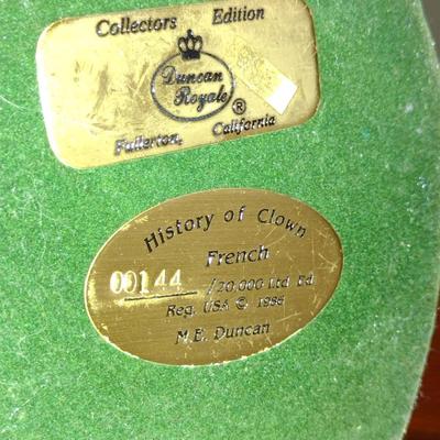 "French" History of Clown by Duncan Royale Vintage Figurine (1986)- Limited Edition and Numbered with Box