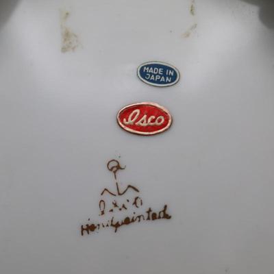 ISCO Hand Painted Porcelain Dish with Stand