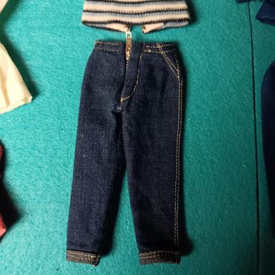 BARBIE DOLL CLOTHES INCLUDING A FLIGHT ATTENDANTS UNIFORM