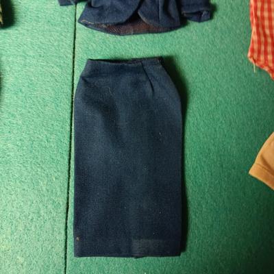 BARBIE DOLL CLOTHES INCLUDING A FLIGHT ATTENDANTS UNIFORM