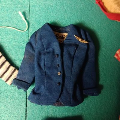 BARBIE DOLL CLOTHES INCLUDING A FLIGHT ATTENDANTS UNIFORM