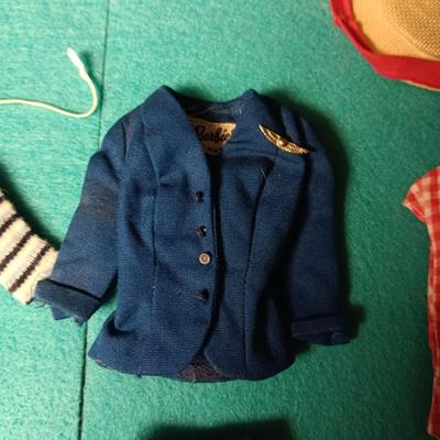 BARBIE DOLL CLOTHES INCLUDING A FLIGHT ATTENDANTS UNIFORM