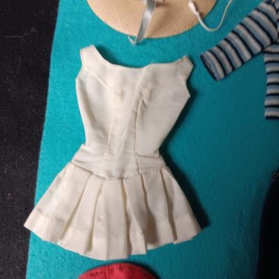BARBIE DOLL CLOTHES INCLUDING A FLIGHT ATTENDANTS UNIFORM