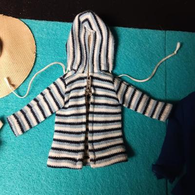 BARBIE DOLL CLOTHES INCLUDING A FLIGHT ATTENDANTS UNIFORM