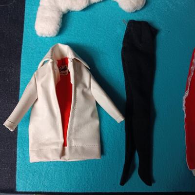 BARBIE DOLL CLOTHES INCLUDING NURSE'S DRESS & CAPE, COCA-COLA SWEATS AND MORE