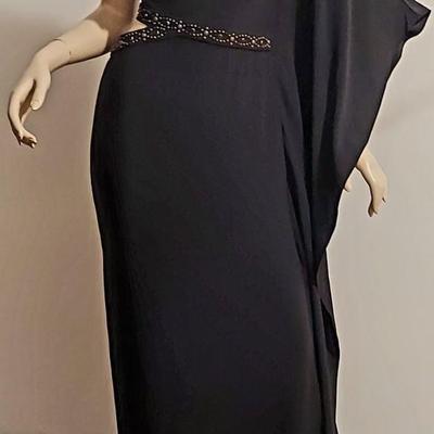 RALPH LAUREN Purple Label Demi Couture Studded One Shoulder Demi Couture dress