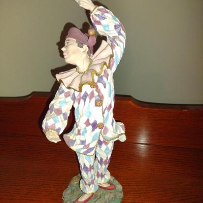 "Harlequin" History of Clown by Duncan Royale Vintage Figurine (1986)- Limited Edition and Numbered with Box