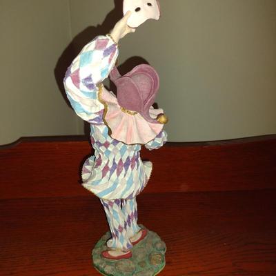 "Harlequin" History of Clown by Duncan Royale Vintage Figurine (1986)- Limited Edition and Numbered with Box