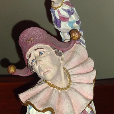 "Harlequin" History of Clown by Duncan Royale Vintage Figurine (1986)- Limited Edition and Numbered with Box