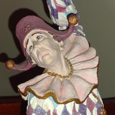 "Harlequin" History of Clown by Duncan Royale Vintage Figurine (1986)- Limited Edition and Numbered with Box