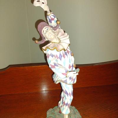 "Harlequin" History of Clown by Duncan Royale Vintage Figurine (1986)- Limited Edition and Numbered with Box