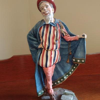 "Uncle Sam" History of Clown by Duncan Royale Vintage Figurine (1986)- Limited Edition and Numbered with Box