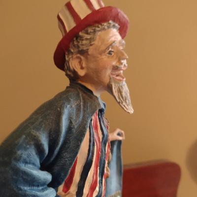 "Uncle Sam" History of Clown by Duncan Royale Vintage Figurine (1986)- Limited Edition and Numbered with Box