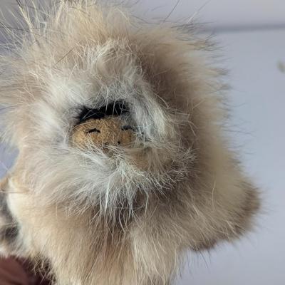 Hand Crafted Made In Alaska Handmade Native Nenana Alaska Seal Wolf Beaver Doll