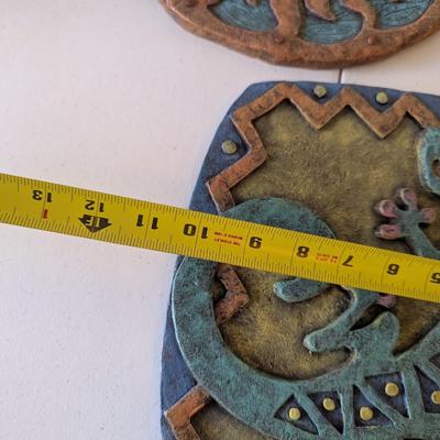 Native American Navajo Hand Painted Ceramic Wall Decor