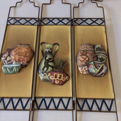 Southwestern Metal 3 Panel 17" x 13" Choice 2