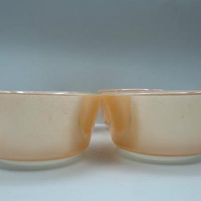 Fire King Peach Lustre Ovenware
