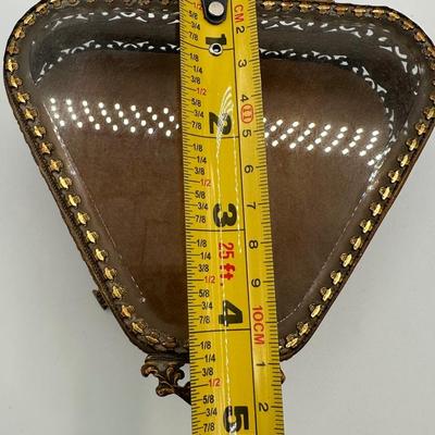 Victorian Gold & Beveled Glass Footed Jewelry Case